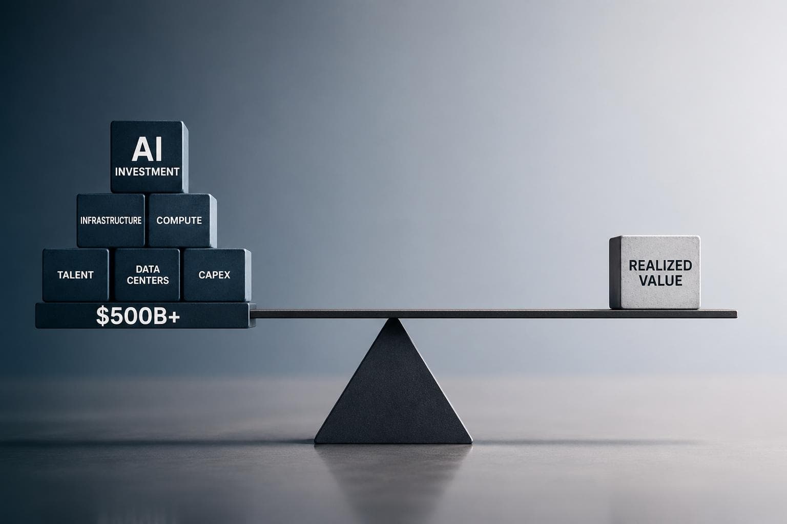 AI Investment Is Surging. Value Is Not. The Gap Is Structural. — featured image