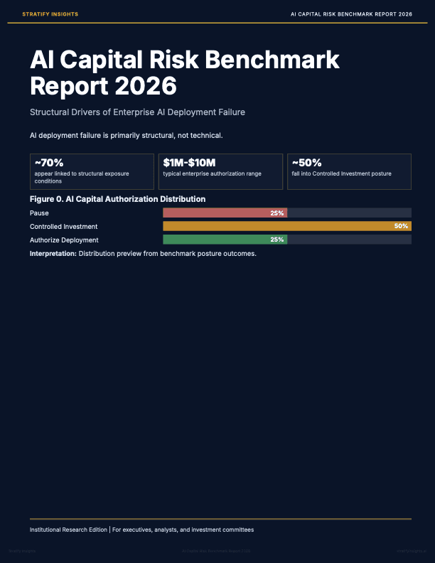 AI Capital Risk Benchmark Report cover